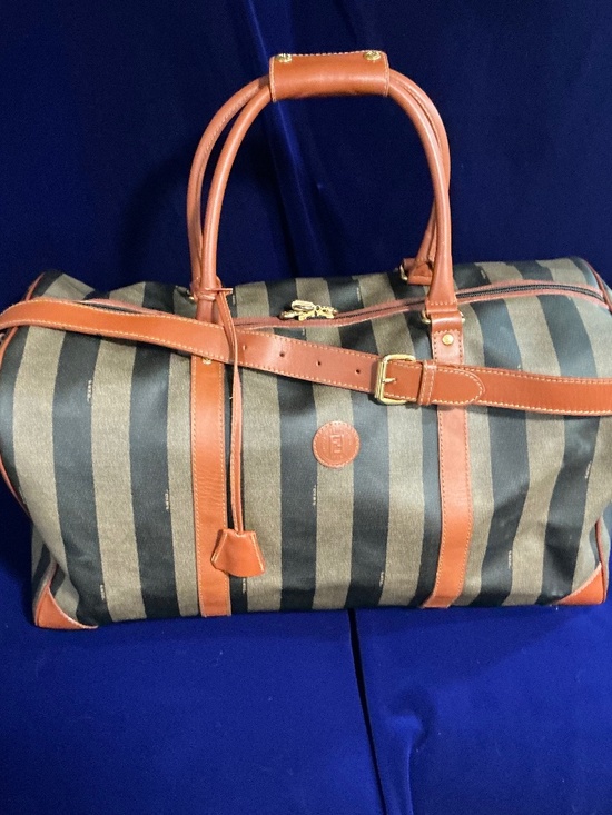Fendi Other - Vintage Authentic Fendi Pequin dufflel bag with shoulder strap